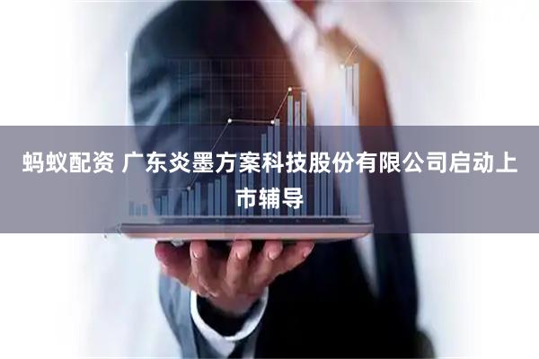 蚂蚁配资 广东炎墨方案科技股份有限公司启动上市辅导